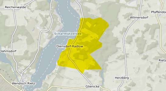 Immobilienpreisekarte Diensdorf Radlow